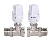 G1/2 pulgadas, válvula termostática automática estándar para radiador de agua (DN15B válvula termostática + paquete caliente)