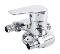 G1/2 "rosca macho niquelado mezclador de agua fría y caliente válvula mezcladora de ducha de baño