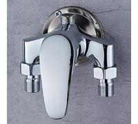 G1/2 Shallow Mounted Brass Shower Faucet Set Bathroom Mixer Solar Water Heater Mixing Valve Hot and Cold Taps Showers Switch - (Color: A)