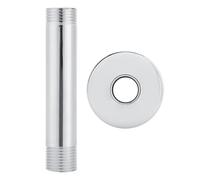 G1 / 2in Ceiling Shower Arm | Stainless Steel Chrome Plated for Enhanced Performance Integrity | Concealed Mount for Bathroom/Toilet/Shower System | 10cm Length with Decoration