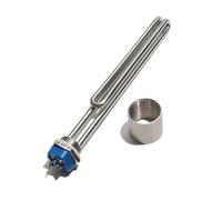 G1" 32 mm alambre agua calefacción elemento 120 V 240 V tubo doblado resistencia calentador 1 KW 2,5 kW 3,5 kW (con tuerca interior, 240 V _ 3 kW 270 mm 304SS)