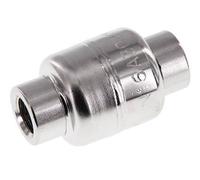 G1/4'' Acero Inoxidable 304 Válvula Antirretorno FKM (Resorte Ligero) 0.03-16bar - CLIS3E