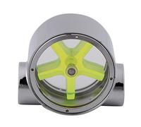 G1 / 4 Indicador De Flujo + Akozon Indicador De Flujo Metal Aleación De Tungsteno G1/4" Hembra Estándar A Rosca Hembra Con 5 Paletas De Impeledor Para Computadora