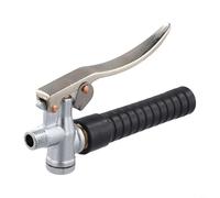 G1/4 Pulverizador de acero inoxidable con mango de interruptor | Gatillo de metal para pulverización agrícola forestal | Agarre ergonómico antideslizante | 16,4 cm negro plateado