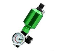 G1 4 - Regulador de presión de aire, perilla dorada para herramienta neumática de pulverización, válvula de precisión, uso en taller (verde)