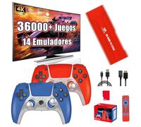 G1 Consola de Juegos Retro 4K con 36000+ Juegos 14 Emuladores, Mando de Juegos Plug and Play para Videojuegos en TV, Sistema de Juegos Android 13 y 3D Compatible con WiFi y Bluetooth (64G)