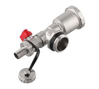 G1 DN25 Distribuidor de calefacción de latón con purga automática rápida y grifos de drenaje, ventilación de aire resistente a la temperatura de 120 C para sistemas comerciales residenciales (rojo)