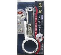 G1004 - Cortaúñas (8,0 cm, cromado, con lupa), color blanco