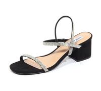 G1172 sandalo donna STEVE MADDEN ISTA-R black strass sandals women