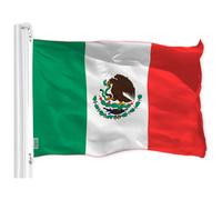 G128 Mexico Mexican Flag 3x5 Ft LiteWeave Pro Series Printed 150D Polyester Country Flag IndoorOutdoor Vibrant Colors