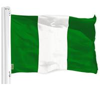 G128 Nigeria Bandera de Nigeria 3x5 pies Impreso latón Ojales 150d Calidad de la Bandera de poliéster Interior/Exterior - Mucho más Gruesa más duraderas Que Las de poliéster 100d 75d