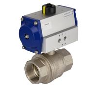 G2-1/2'' Válvula de bola neumática de latón de 2 vías abierta por muelle - BL2BA