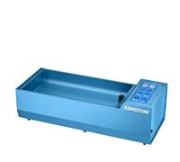 G2 - Base de repuesto para vaso de roca de doble barril, máquina pulidora de rocas con motor sin escobillas, marco de metal resistente, velocidad ajustable y temporizador de 9 días, funcionamiento de