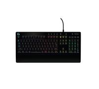 G213 Prodigy Gaming Keyboard, LIGHTSYNC RGB, Mech-Dome Llaves, Resistente a derrames, Botones Multimedia, AZERTY Belga Layout - Negro