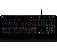 Logitech G213 Prodigy Teclado Gaming con Reposamuñecas, RGB LIGHTSYNC, Teclas Retroiluminadas y Personalizables, Resistente a Salpicaduras, Controles Multimedia Dedicados, Disposición QWERTY