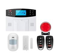 G2B GSM Sistema de alarma seguridad for ladrones inicio Soporte lenguaje voz intercomunicador Instalación rápida(G2B Bundle I)