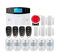 G2B GSM Sistema de alarma seguridad for ladrones inicio Soporte lenguaje voz intercomunicador Instalación rápida(G2B Bundle L)