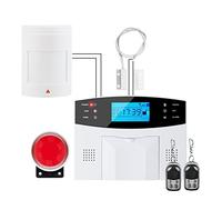 G2B GSM Sistema de alarma seguridad for ladrones inicio Soporte lenguaje voz intercomunicador Instalación rápida(G2B Bundle A)