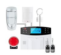 G2B GSM Sistema de alarma seguridad for ladrones inicio Soporte lenguaje voz intercomunicador Instalación rápida(G2B Bundle G)
