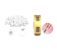 G2PLUS 100 anillo pigmento y 500PCS Moldes Uñas