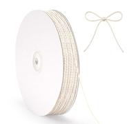 G2PLUS 100m Cuerda de Algodón Beige: 2mm Cordel Natural en Bobina de Cartón, Hilo para Macramé, Cocina, Asados, Manualidades, DIY, Envolver Regalos y Decoración