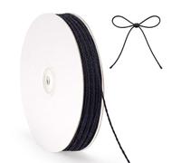 G2PLUS 100m Cuerda de Algodón Negro: 2mm Cordel Natural en Bobina de Cartón, Hilo para Macramé, Cocina, Asados, Manualidades, DIY, Envolver Regalos y Decoración
