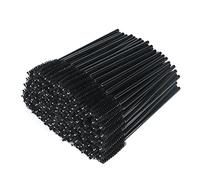 G2PLUS 300PCS Desechables Cepillos de Pestañas,Rimel Cepillos,Cepillos de Cejas,Brocha de Pestañas para Extensiones de Pestañas(Negro)