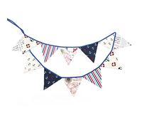 G2PLUS 3M banderines,Guirnalda de banderines con 12 banderines,para dormitorio de fiesta de cumpleaños o decoración de bodas(Azul)