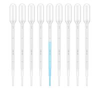 G2PLUS Pipetas de Plástico Desechables de 1 ml con Escala Clara para Laboratorio, Aceites Esenciales, Aula y Experimentos - Pack de 100 Unidades