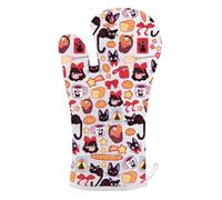 G2TUP Guante de horno inspirado en anime Jiji Cat Lover Gifts Anime Movie Baking Glove (GatGirl om)