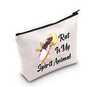 G2TUP Rat Lover Gift Rat Is My Spirit - Bolsa de maquillaje de animales para ratas, mamá, bolsa de cosméticos, regalo para dueño de ratas, ratas, damas, con cremallera, bolsa de viaje para amantes de