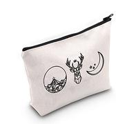 G2TUP S-J M Book Series Symbols - Bolsa de maquillaje S-J MFan Gift A-CO-Tar T-OG CC Bolsa de cosméticos para amantes de los libros, bolsa de viaje con cremallera, Sarah J Maas Symbols White Bag 2.0