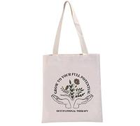G2TUP Terapeuta ocupacional regalo OT lona bolsa crece a su potencial completo bolso de terapia ocupacional regalo de graduación, Crece a tu bolso potencial completo,