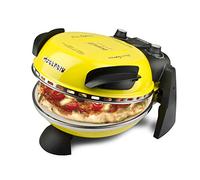 G3 Ferrari G10006 - Piedra refractaria única, Pizza Express Delizia, Horno Pizza, 1200W, 400°C, Amarillo