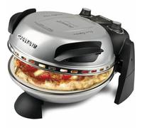 G3 Ferrari G10006 - Piedra refractaria única, Pizza Express Delizia, Horno Pizza, 1200W, 400°C, Plata