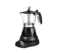 G3 Ferrari G10028 Bonjour - Cafetera moka eléctrica, 400 W, 3 tazas, aluminio, gris, plateado