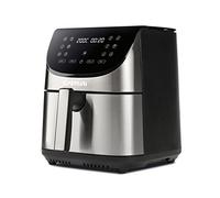 G3 Ferrari G10176 Freidora de Aire "Friggisano XXL", 1700 W, 8 Litros, Negro/Acero