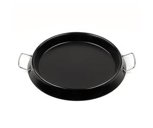 G3 Ferrari G10184 Sartén antiadherente para horno pizza G10177 horno de pizza Delizia Anniversary, Utilizable como Paellera, Accesorio opcional, Asas en metal, Negro