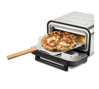 G3 Ferrari G10204 Pizza Pro 2 Minutos, 1700 W, Alcanza hasta 450°C, Paredes frías, Cocción en 2 minutos, Pantalla digital con 6 programas, Piedra refractaria, Accesorios y recetario incluidos