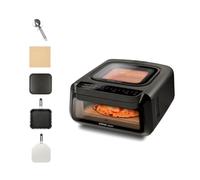 G3 Ferrari G10225 Krispy Horno para pizza y Freidora de aire, Multifunción, 2100 W, 13 L, Tecnología HOBLO, Pantalla Soft-Touch, 18 programas, Hasta 380 °C, Accesorios incluidos, Negro