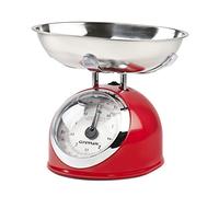 G3 Ferrari G2000302 - Báscula mecánica de cocina, 5 kg, rojo