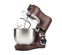 G3 Ferrari G20149 Pastaio Batidora Amasadora,1800 W, Capacidad 7 litros, 6 velocidades, Bol de acero inoxidable, Tapa con apertura, Accesorios incluidos, Granate