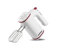 G3 Ferrari G20151 Batidora de varillas ''Dolcecuore'', 150 W + Función Turbo, Accesorios: Varillas de globo y Garfios amasadores, Blanco y Rojo