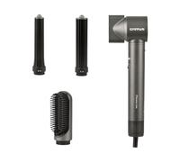 G3 Ferrari G30068 Monna Lisa Secador de pelo, 5 in 1, 1300 W, 3 velocidades, 4 temperaturas, función ioni, 5 accesorios incluidos, gris medio