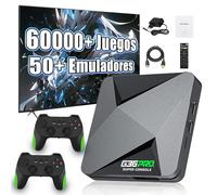 G36 PRO Consola de Juego Retro 128GB, Consola de Videojuego con Emulador con 60000+ Juego Retro 50+ Emuladores, Sistema EmuELEC y Android, Mandos Inalámbricos 2,4 G, Videojuego para TV Plug and Play