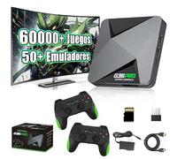 G36 Pro Consola de Juegos Retro,60000+ Juegos,50+ emuladores,Caja de Juegos EmuELEC 4.3+Android 9.0 con Sistema Dual, con 2 mandos inalámbricos de 2,4 GHz,Consola de Videojuegos HD Plug&Play (128G)