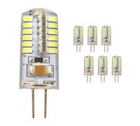 G4 4W Bombilla LED 220V 230V Alta Potencia G4 350lm Lámpara 48 SMD 3014 Reemplazar Bombilla Halógena Durable Bajo Consumo de Energía Blanco Frío 6000K Ahorro de Energía Lámpara colgante (7 piezas)