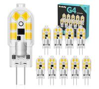 G4 Bombilla LED, 10pcs 6000K 200LM Lampara LED, 2W G4 Bombillas Led Fria Equivalente de 20W Bombillas Halógena, AC/DC 12V G4 Lámpara Sin Parpadeo y No Regulable Adecuado para Salon, Dormitorio