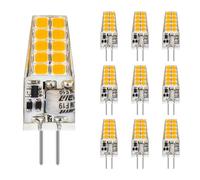 G4 LED Blanco Cálido 12V 2700K, Base Bi-Pin 3W 380lm T3 Equivalente a Bombilla Halógena 30W, Sin Parpadeo, Iluminación de Araña, Paisaje y Microondas, Paquete