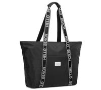 G4Free Bolsa de playa impermeable a prueba de arena bolsa de hombro bolsa de playa grande bolsa de deporte bolsa de compras para mujer, Negro, 21.6 x 5.5 x 15.9 Zentimeter